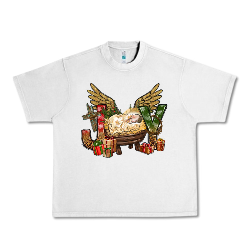 Joy Christmas With Baby Jesus Bbs Urban Heavy Tee by BundleAndBundleShop | Teevron