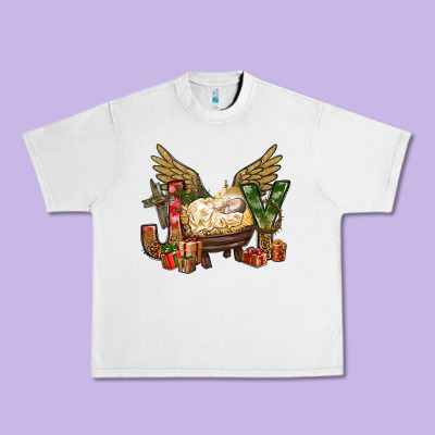 Joy Christmas With Baby Jesus Bbs Urban Heavy Tee Designed By Bundleandbundleshop