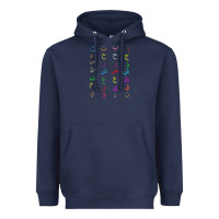 Navy funny teachers, 28 arabic alphabet arabian letters birthday Heavyweight Hoodie - linhVisuals