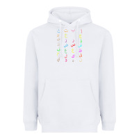 White funny teachers, 28 arabic alphabet arabian letters birthday Heavyweight Hoodie - linhVisuals