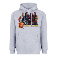 Heather Grey descendants poster Heavyweight Hoodie - linhVisuals