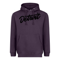 Plum DETROIT Heavyweight Hoodie - linhVisuals