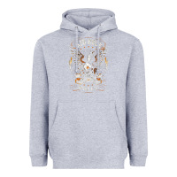 Heather Grey kid rock 7 Heavyweight Hoodie - linhVisuals