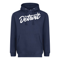 Navy DETROIT Heavyweight Hoodie - linhVisuals