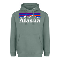 Sage alaska retro vintage mountains & outdoors wilderness state Heavyweight Hoodie - linhVisuals