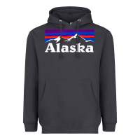Smoke alaska retro vintage mountains & outdoors wilderness state Heavyweight Hoodie - linhVisuals