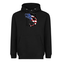 Black american cod fish design fishing lover fisherman usa premium Heavyweight Hoodie - linhVisuals