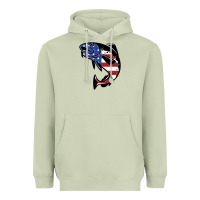 Matcha american cod fish design fishing lover fisherman usa premium Heavyweight Hoodie - linhVisuals