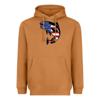 Meerkat american cod fish design fishing lover fisherman usa premium Heavyweight Hoodie - linhVisuals