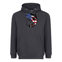 Smoke american cod fish design fishing lover fisherman usa premium Heavyweight Hoodie - linhVisuals
