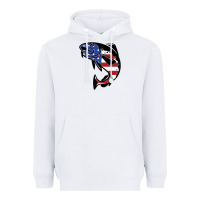 White american cod fish design fishing lover fisherman usa premium Heavyweight Hoodie - linhVisuals