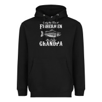 Black mens only the finest fishermen grandad premium Heavyweight Hoodie - linhVisuals