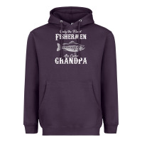 Mens Only The Finest Fishermen Grandad Premium Heavyweight Hoodie | Teevron