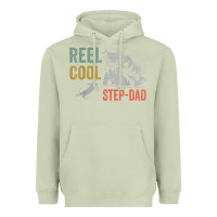 Matcha mens reel cool step dad fishing funny fathers day Heavyweight Hoodie - linhVisuals