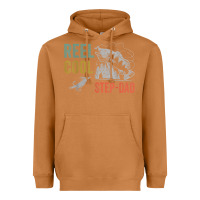 Meerkat mens reel cool step dad fishing funny fathers day Heavyweight Hoodie - linhVisuals