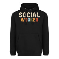 Black Social Worker Job Occupation Funny Birthday Heavyweight Hoodie - linhVisuals