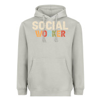 Moon Dust Social Worker Job Occupation Funny Birthday Heavyweight Hoodie - linhVisuals