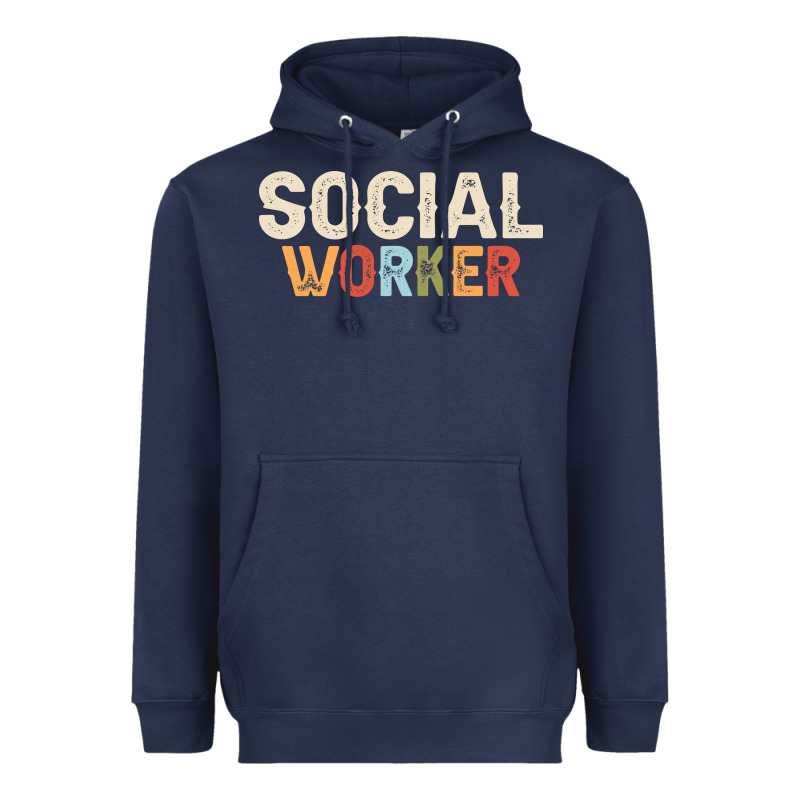 Social Worker Job Occupation Funny Birthday Heavyweight Hoodie by linhVisuals | Teevron