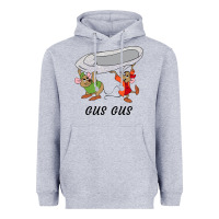 Heather Grey gus gus Cinderella Heavyweight Hoodie - linhVisuals