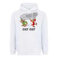 White gus gus Cinderella Heavyweight Hoodie - linhVisuals