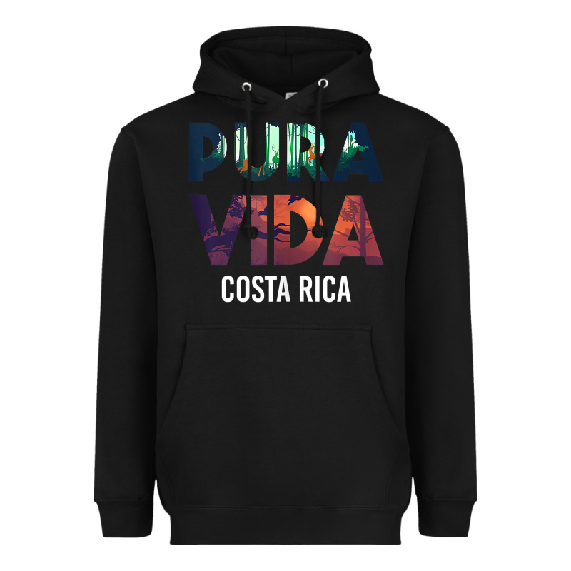 Costa Rica Pura Vida Toucan Tropical Surf Beach Vibes Tank Top Heavyweight Hoodie by linhVisuals | Teevron