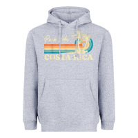 Heather Grey costa rica retro beach vacation costa rica souvenir beach t shirt Heavyweight Hoodie - linhVisuals
