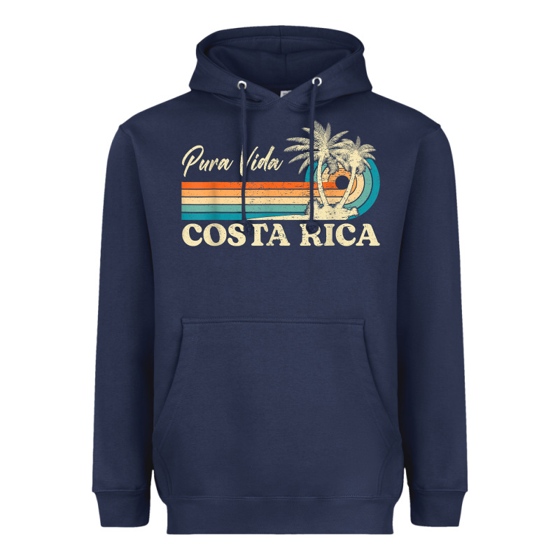Costa Rica Retro Beach Vacation Costa Rica Souvenir Beach T Shirt Heavyweight Hoodie by linhVisuals | Teevron