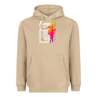 Mushroom ballet dancer keep head high toes pointed ballerina teacher Heavyweight Hoodie - linhVisuals