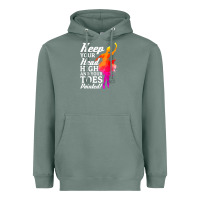 Sage ballet dancer keep head high toes pointed ballerina teacher Heavyweight Hoodie - linhVisuals