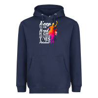 Navy ballet dancer keep head high toes pointed ballerina teacher Heavyweight Hoodie - linhVisuals