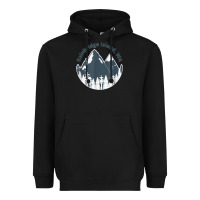 Black bainbridge island wa mountains hiking climbing camping Heavyweight Hoodie - linhVisuals