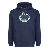 Navy bainbridge island wa mountains hiking climbing camping Heavyweight Hoodie - linhVisuals