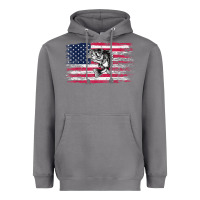 Storm bass fishing distressed american flag essential Heavyweight Hoodie - linhVisuals