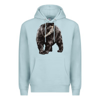 Blue Mist Spectacled Bear Premium Hoodie - LillyAllenDesigns