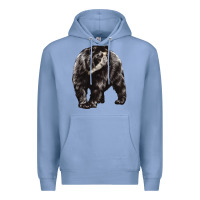 Colony Blue Spectacled Bear Premium Hoodie - LillyAllenDesigns