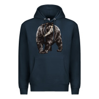 Navy Spectacled Bear Premium Hoodie - LillyAllenDesigns