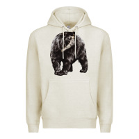 Oatmeal Heather Spectacled Bear Premium Hoodie - LillyAllenDesigns