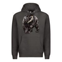 Smoke Spectacled Bear Premium Hoodie - LillyAllenDesigns