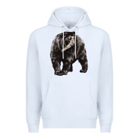 White Spectacled Bear Premium Hoodie - LillyAllenDesigns
