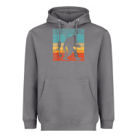 Storm bassquatch! funny bigfoot fishing outdoor retro Heavyweight Hoodie - linhVisuals