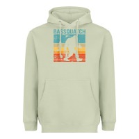 Matcha bassquatch! funny bigfoot fishing outdoor retro Heavyweight Hoodie - linhVisuals