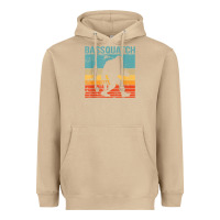 Mushroom bassquatch! funny bigfoot fishing outdoor retro Heavyweight Hoodie - linhVisuals