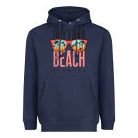 Navy daytona beach shirt florida summer vacation surfing daytona sweatshirt Heavyweight Hoodie - linhVisuals