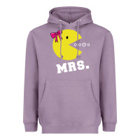 Lavender Mrs Pacman Heavyweight Hoodie - linhVisuals