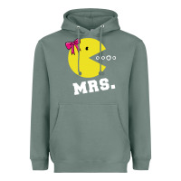 Sage Mrs Pacman Heavyweight Hoodie - linhVisuals