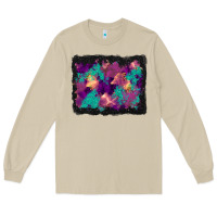 Halloween Trees And Turquoise Glitter Background Long Sleeve Tee | Teevron