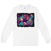 White halloween trees and turquoise glitter background Long Sleeve Tee - BundleAndBundleShop