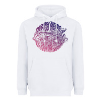 White dirty heads Heavyweight Hoodie - linhVisuals