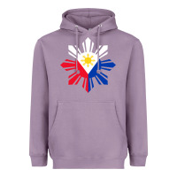 Lavender philippine flag hoodie pinoy flag filipino shirt pinoy sun Heavyweight Hoodie - linhVisuals