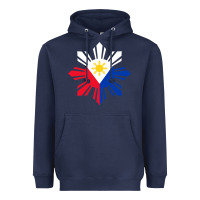 Navy philippine flag hoodie pinoy flag filipino shirt pinoy sun Heavyweight Hoodie - linhVisuals
